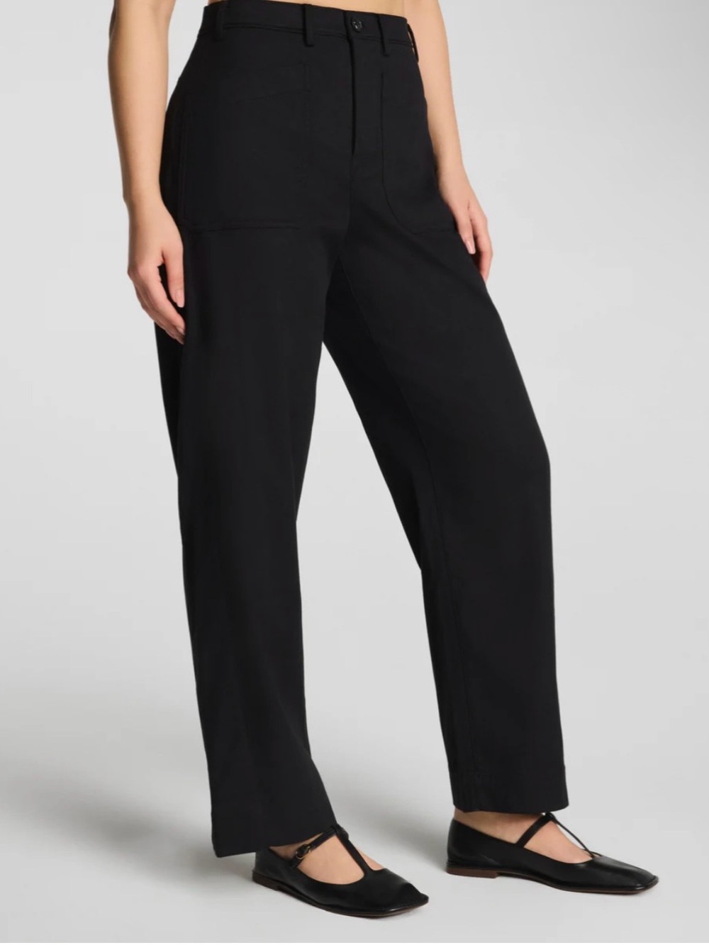 Spanx Women’s Supersmooth Stretch Twill Utility Barrel Leg Pants Large